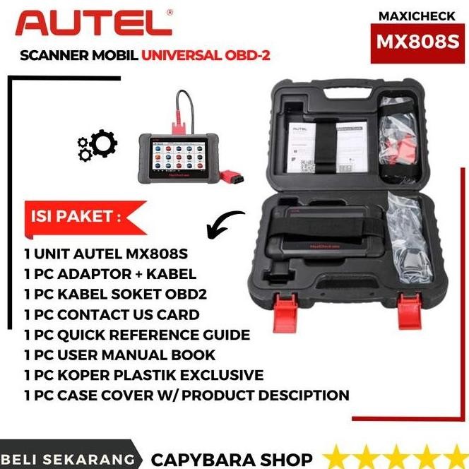 Sale Autel Maxicheck Mx808 Scanner Mobil Universal Obd-2 Obd-Ii Free