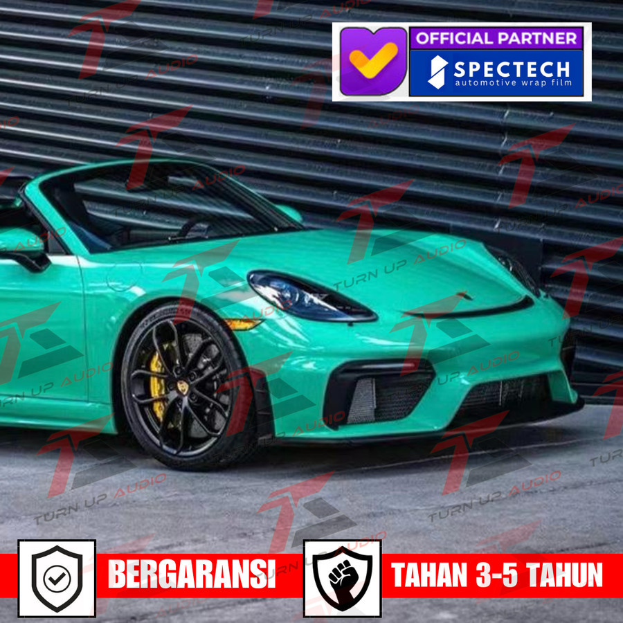 Wrapping Sticker mobil Premium spectech PET LIGHT GREEN garansi tahan lama stiker mobil wrap