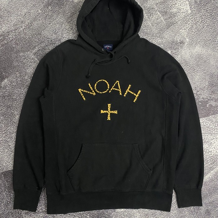 HOODIE NOAH CORE LOGO CHETAH BLACK ( SOLD OUT )