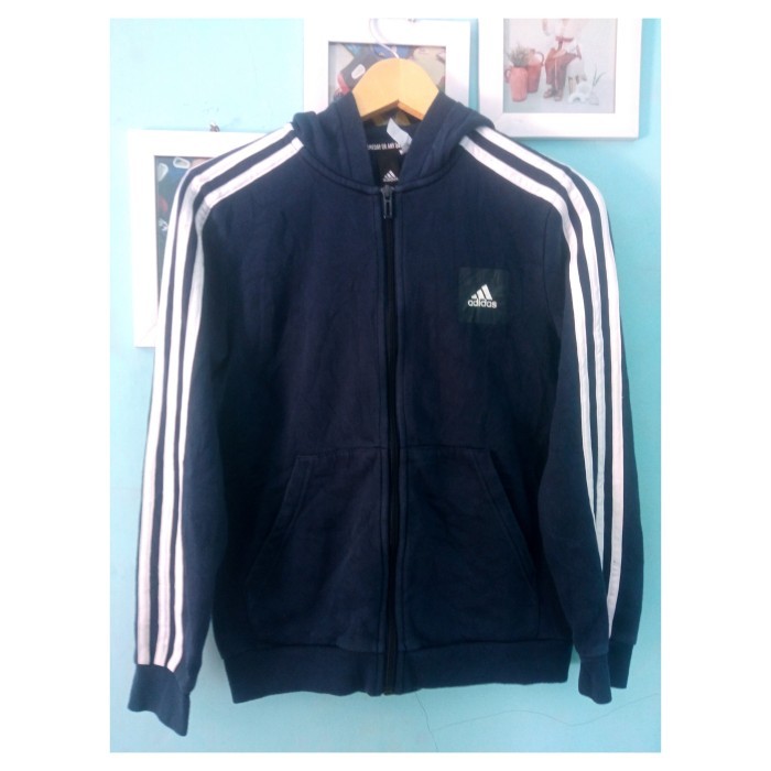 HOODIE ADIDAS NAVY GARIS 3