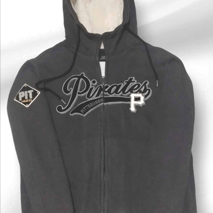 HOODIE ZIPPER MLB PIRATES