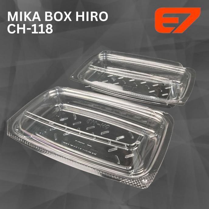 MIKA BOX CH-118 - KOTAK KUE/SUSHI HIRO 18X11CM, CAKE BOX, SUSHI BOX 2010T
