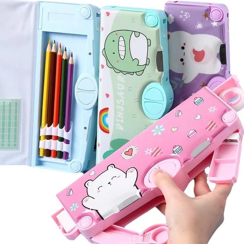 

rt-69 (COD) Kotak Pensil Multifungsi Lengkap Peruncing Gunting Isolasi Penghapus Penggaris Kotak Pensil Multifungsi Motif Unicorn / Dinosaurus / Astronot Untuk Anak Lengkap Peruncing Gunting Isolasi Penghapus Premium