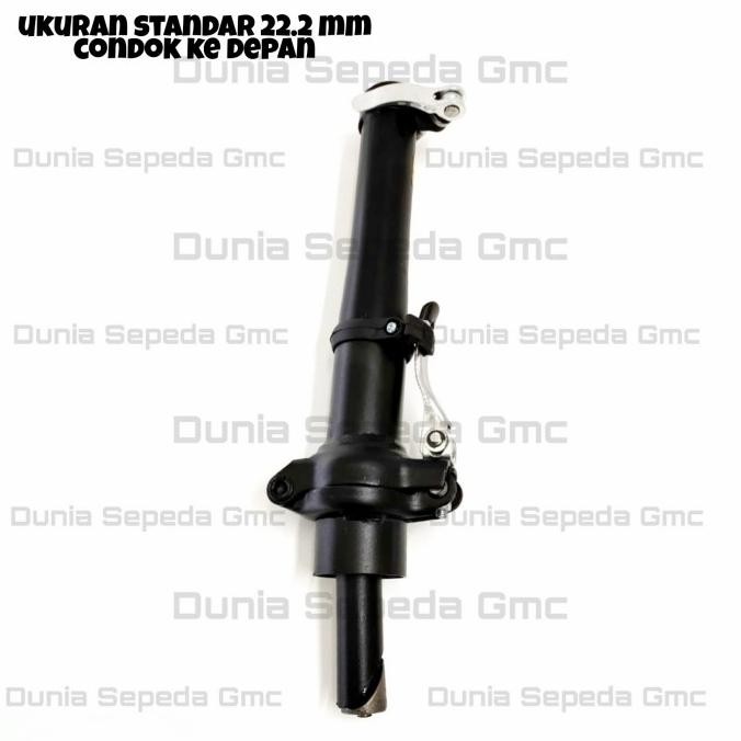 handlepost sepeda lipat 16 20 inchi 22.2 mm condong leher stang minion P67JM