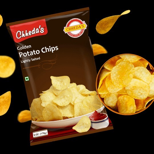 

,,,,,,,] CHHEDA'S GOLDEN POTATO CHIPS SALTED 170GM
