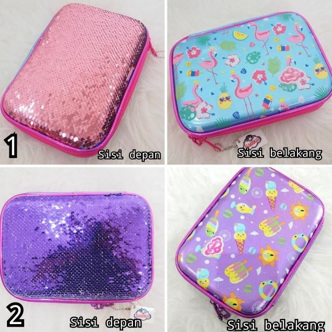 

KOTAK TEMPAT PENSIL HARDTOP SEQUIN SEPERTI SMIGGLE SANWQ PENCIL CASE