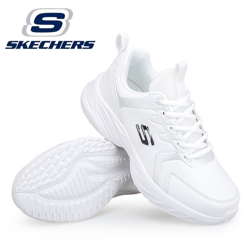 Stok Tersedia Skechers_ Sepatu Lari Wanita Elastis Tinggi Penyerap Guncangan Sepatu Kets Bertali San