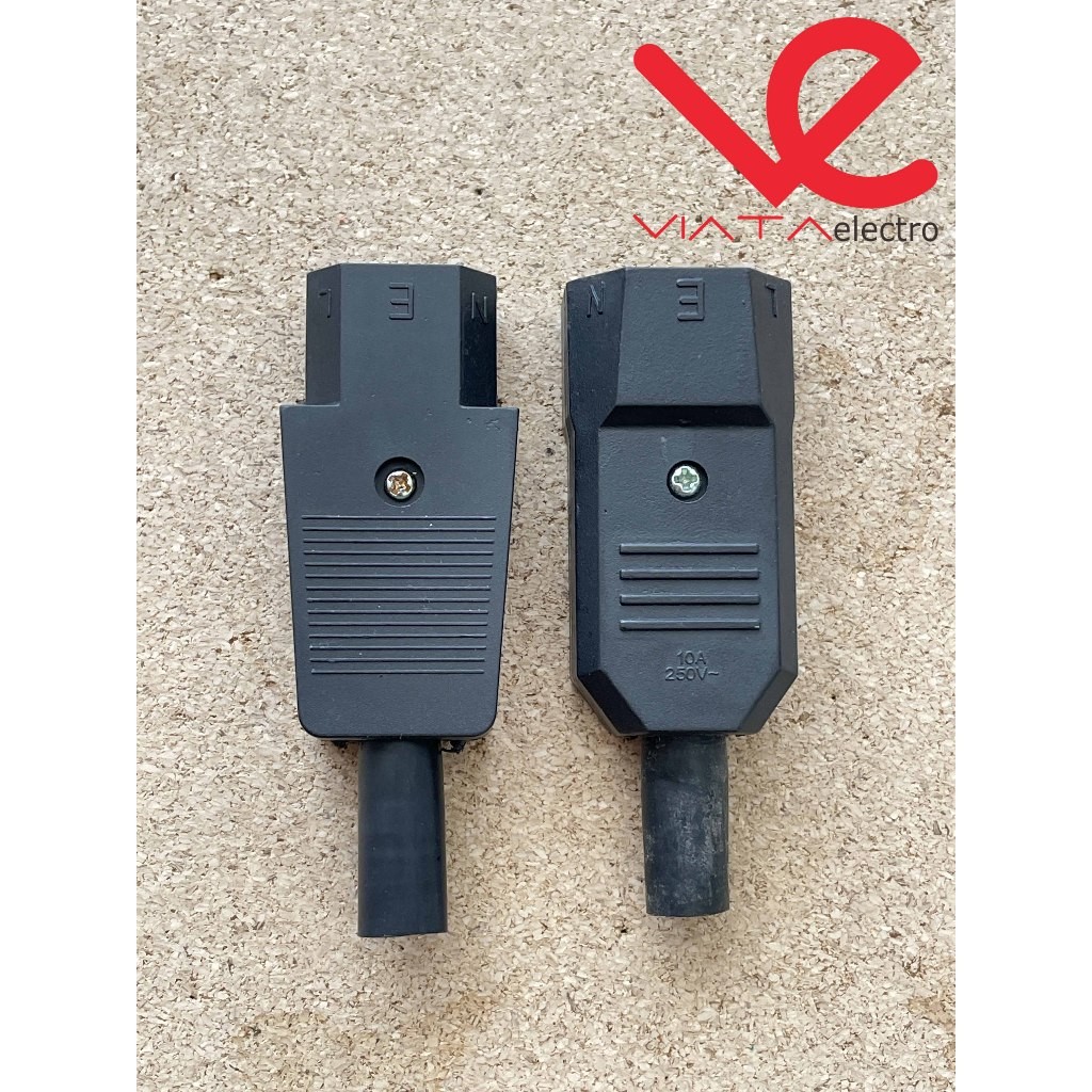 MURAH JACK SOCKET POWER KOMPUTER COVER 10A 250V BUNTUT POWER KOMPUTER BUNTUT SOCKET AC MALE FEMALE