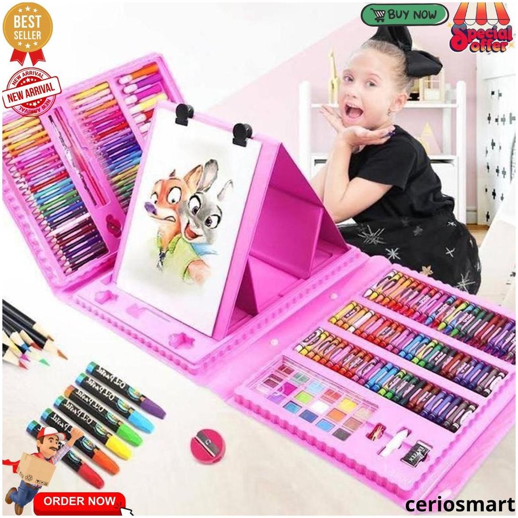 

Crayon Set Anak Pensil Warna 150Pc 208Pc Set Krayon Spidol Gambar Mewarnai Anak D Sale