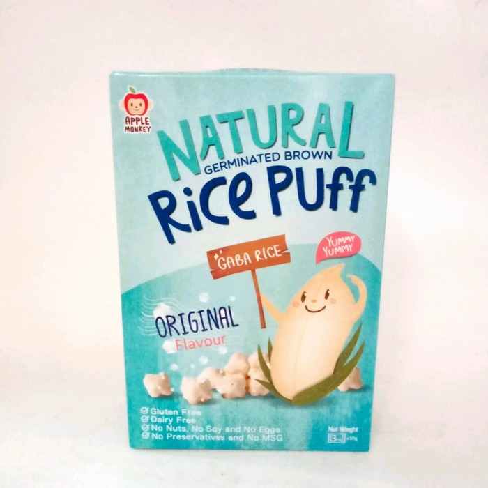 

Bya - Apple Monkey Natural Rice Puff Original Flavour 3X10 Gr