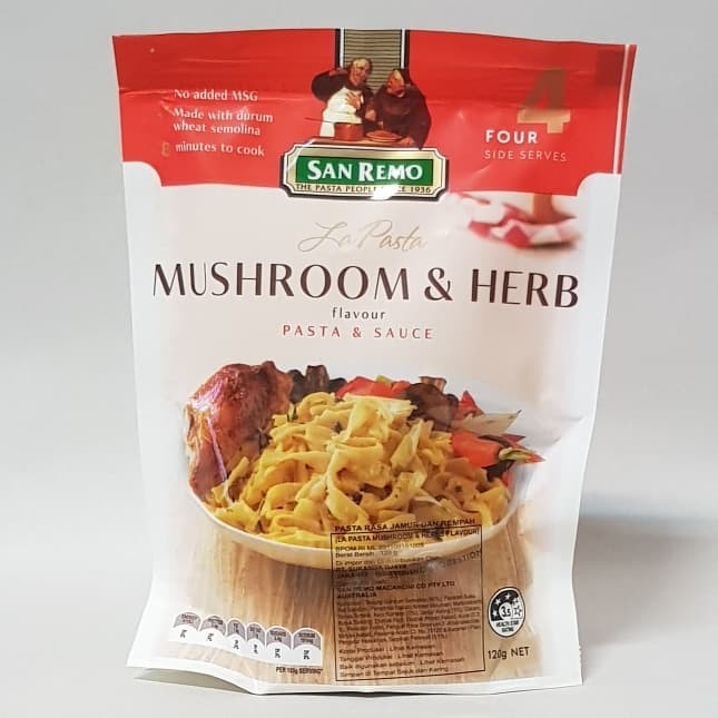 

Bya - San Remo La Pasta Mushroom & Herb 120 Gr