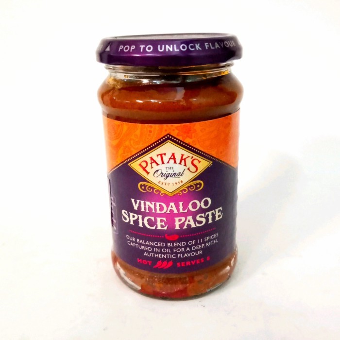 

Bya - Patak'S Vindaloo Spice Paste Hot 283 Gr