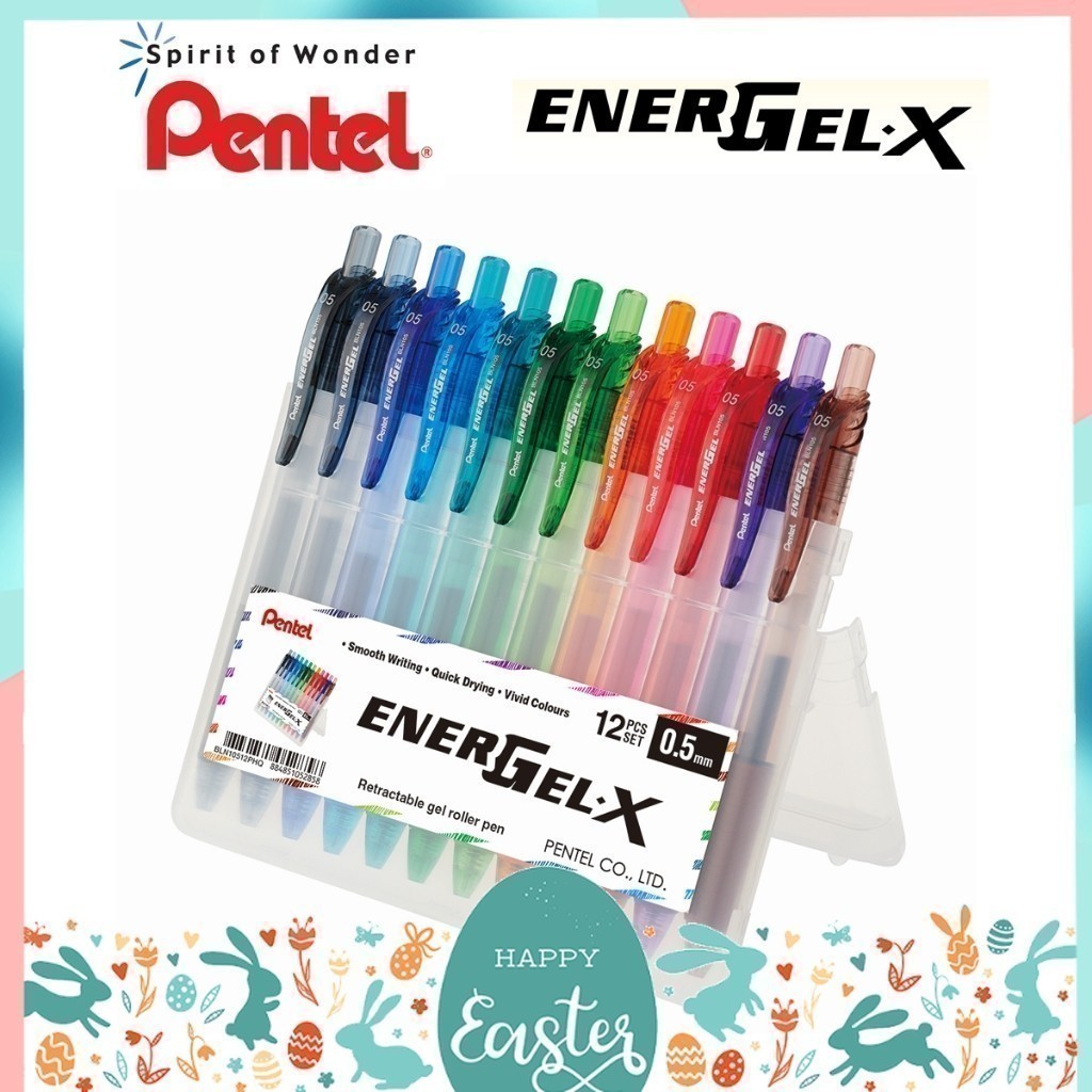 

Pentel Energel X Bln105 Dan Pena Gel BL107 12 Set Warna Ukuran Ujung 0,5 Dan 0,7 MM |1yzefnDd|