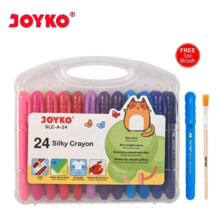 

JOYKO SILKY CRAYON SLC-A-24 WARNA KRAYON JOYKO 24 WARNA [ SET ]