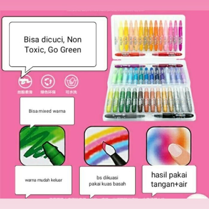 

Crayon GRASP isi 36 dan 48 pcs GRATIS BUKU Mewarnai