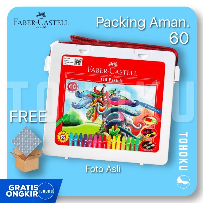 

Crayon Faber Castell 60 Warna - Free Bubble + Kardus