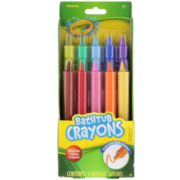 

Crayola Bathtub Crayons 3 & Up 9 Crayons, + 1 Bonus Crayon