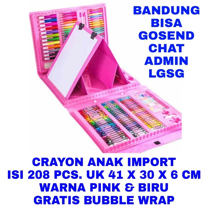 

WK CRAYON SET 208 WARNA ALAT GAMBAR ANAK ALAT LUKIS ANAK MAINAN EDUKAS