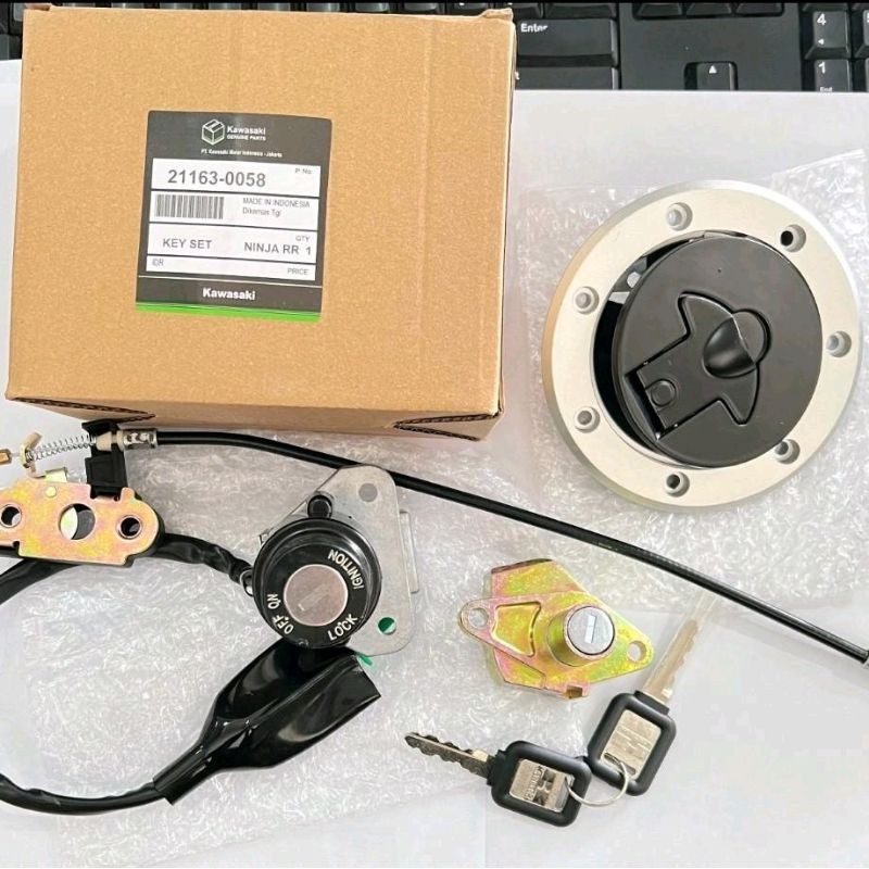 KUNCI KONTAK NINJA RR OLD PLUS TUTUP TANGKI KUNCI JOK SET NINJA RR OLD