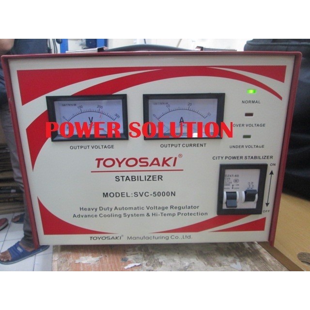Limited [ Go-Send ] Stabilizer Listrik Toyosaki Svc5000N / 5000Va