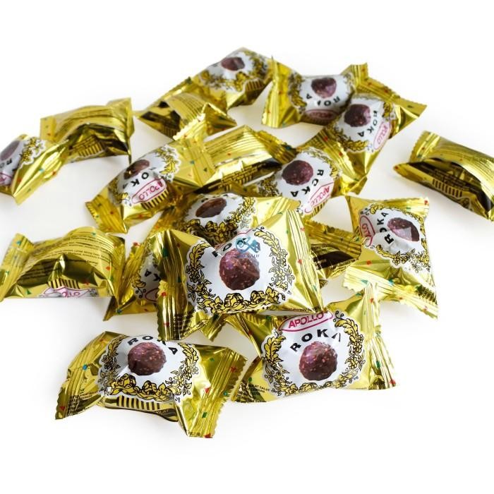 

Roka Apollo Wafer Ball Coklat Isi 80 Pcs Original