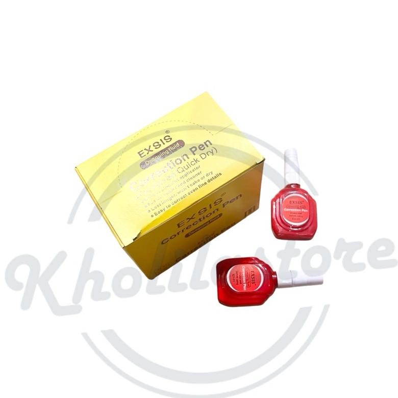 

(12 pcs) Correction Pen / Tipe X Exsis Merah EX-01 yang laris