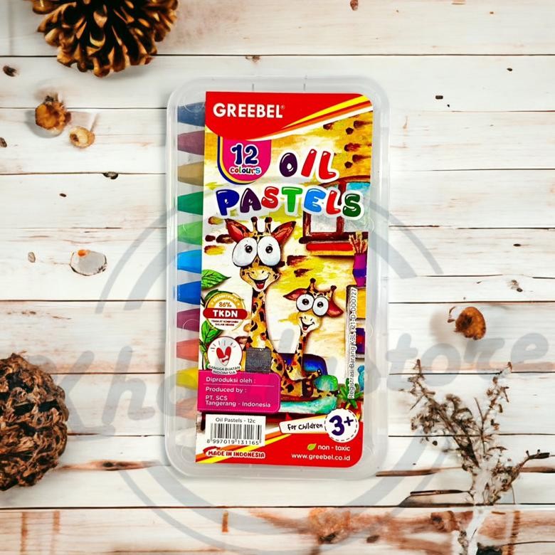 

Crayon Greebel 12 warna Oil Pastel 12c yang laris