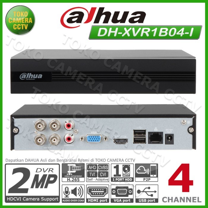Promo Dvr Recorder Cctv Dahua 4 Channel Cctv Dahua 4Ch 2Mp