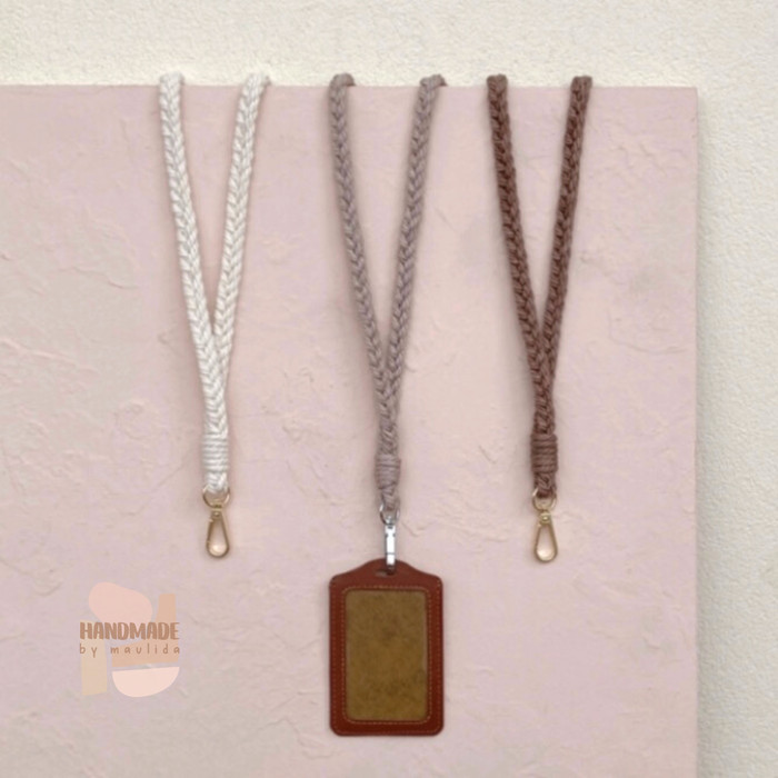 

Sale Macrame Lanyard Name Tag Id Card Holder