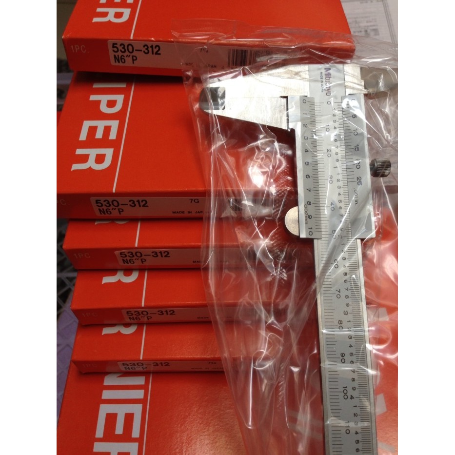 Terbaru Mituoyo 530-312 Vernier Caliper 6"/0,02Mm Original