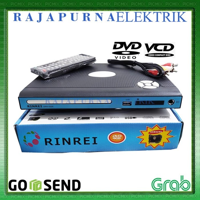 Promo Dvd Vcd Player Rinrei Plastik Drn-533K Optik Samsung Original