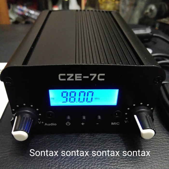 Promo Pemancar Transmitter Radio Fm Stereo Czerf Cze-7C 7W 7 W Watt Pll Tx F