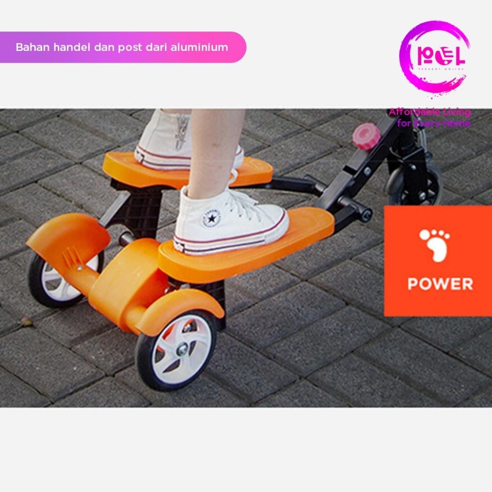 Baru POL SNI Skuter Dual Pedal | Skuter Genjot Wings | Scooter Otoped Berkualitas