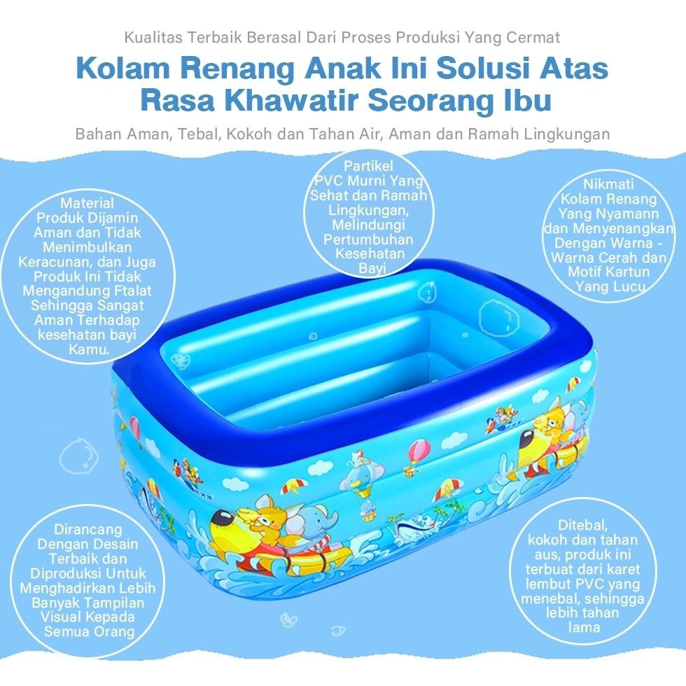 Baru Kolam Renang Anak Jumbo 3M Inflatable Swimming Pool Playground kolam renang keluarga dewasa mai