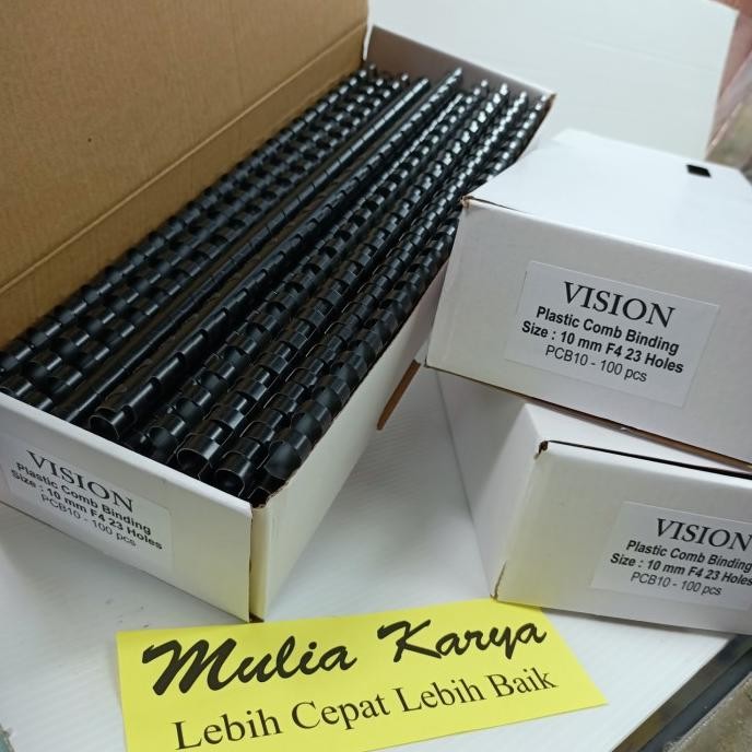 

TERBARU - Spiral Plastik Jilid 3/8 - 10 mm Folio 23 lubang isi 100 bh