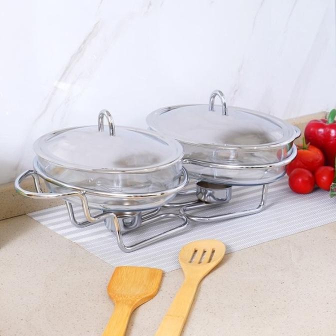 FOOD WARMER DISPLAY PRASMANAN DELICIA SET 2 PCS PENGHANGAT MAKANAN 2210T