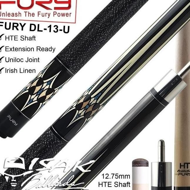 G23 Fury Dl-13 Maple Pool Cue - 13 Mm - Billiard Stick Stik Biliar