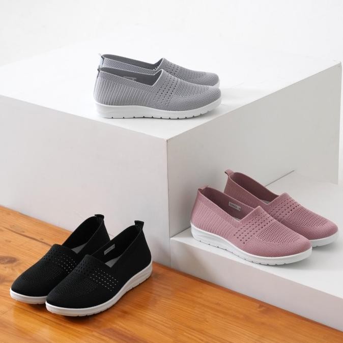 GABINO SEPATU WANITA FLAT SLIP ON CASUAL ONARA - G1DA2020 SEPATU SLIP ON SNEAKERS SELOP LOAFERS SHOE