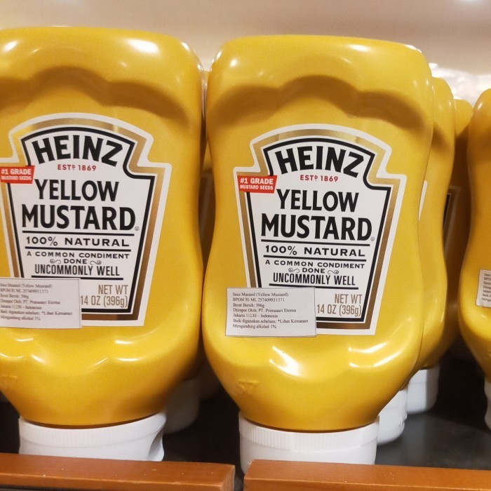 

Ready Heinz Yellow Mustard 396Gr Dressing Sauce Saus