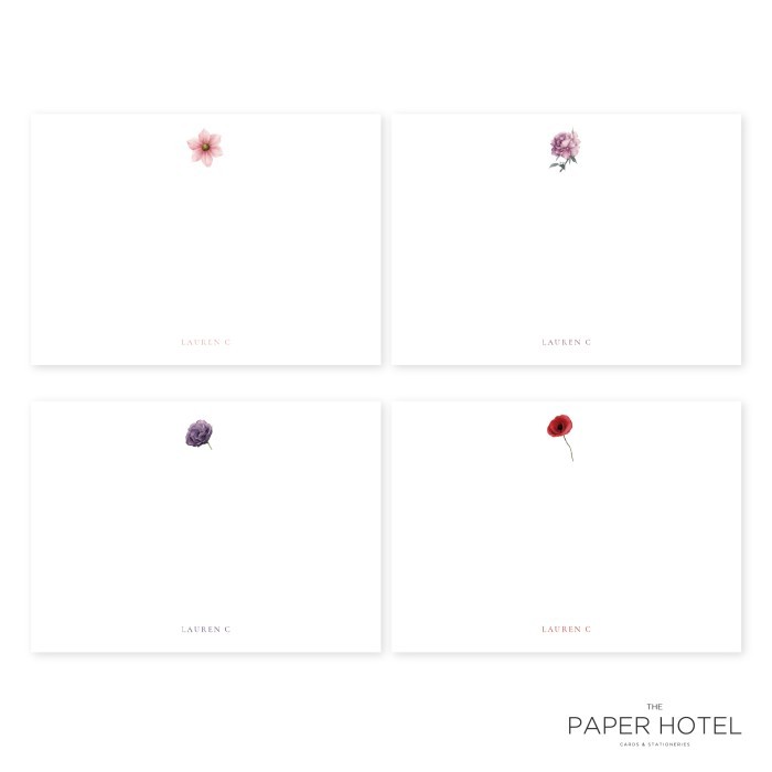

Notecard - The Blossom (Personalized Initials/ Name, 16pcs)