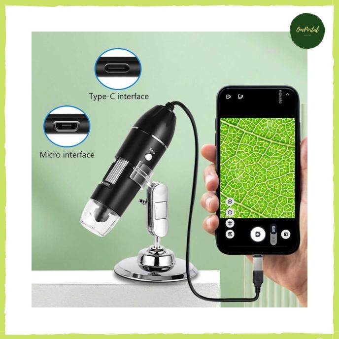 

BEBAS ONGKIR - Mikroskop Digital Portable 1600x Magnification Microscope LED Light