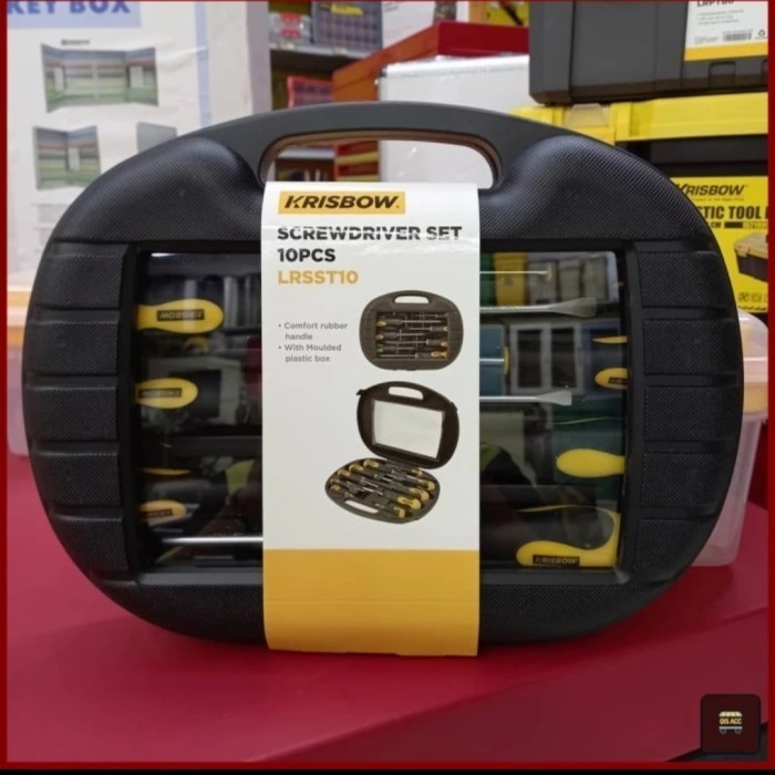 KRISBOW Screwdriver Set Obeng (10 Pcs)