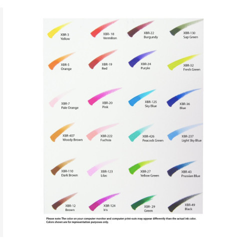 

T E R B A R U Sakura Koi Coloring Brush Pen - 24 Color Set