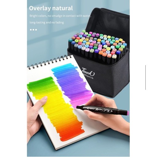 

T E R B A R U Spidol Stabilo 12-80 Warna Dual Side Fine Art Brush Pen Animation Mark