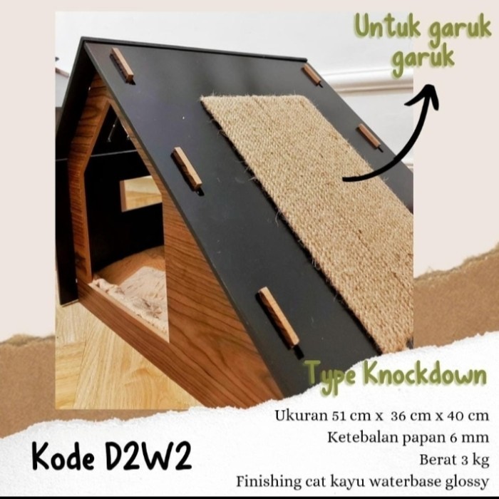 wmf Rumah kucing anjing kelinci, kandang mewah kucing