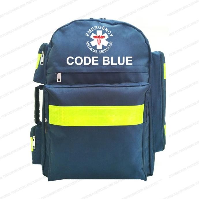 Ready stock] Ransel Jumbo Code Blue Navy Tas Perlengkapan Medis Emergency Kit Tas