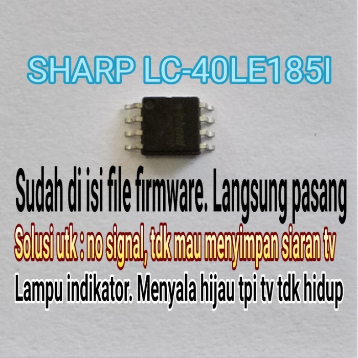 Ic memory eprom flash tv led sharp lc40le185i