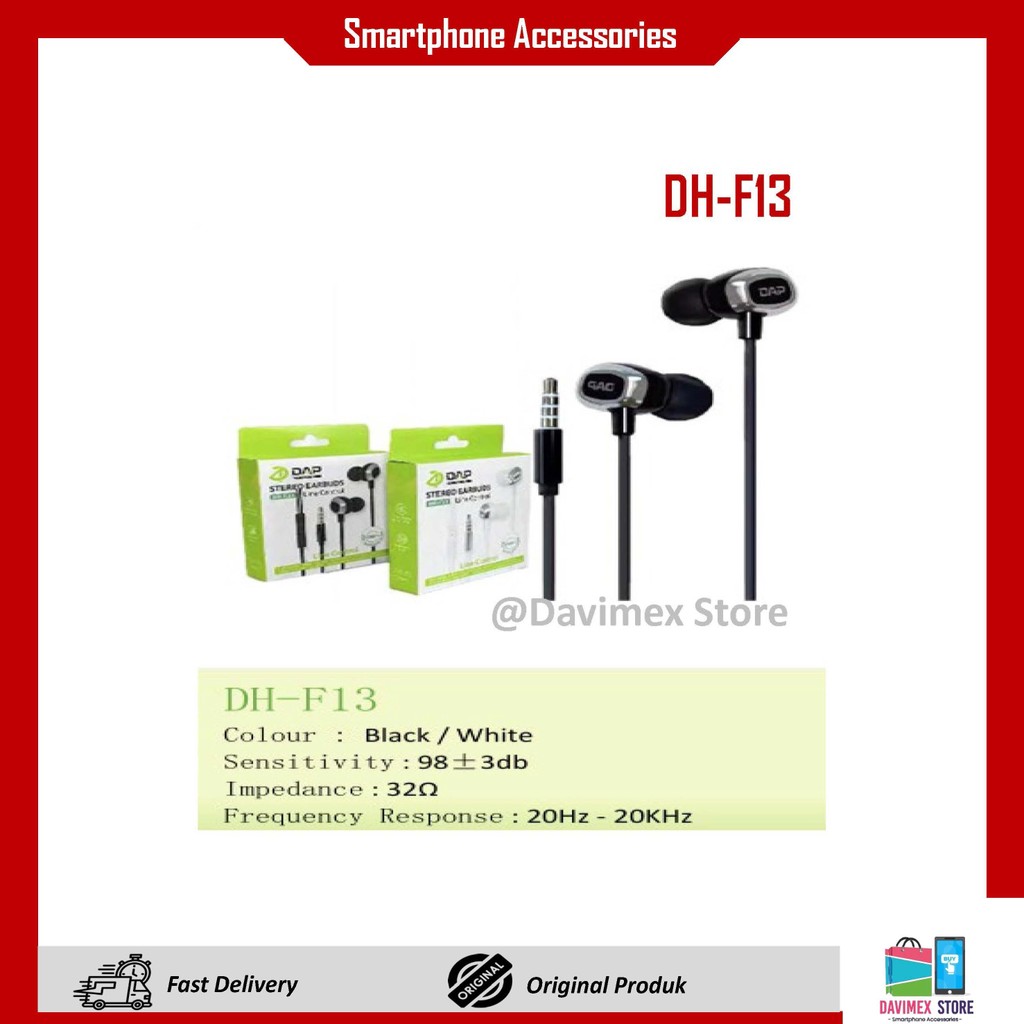 [ORI] DAP DH-F13 Headset DAP Packing Dus Satuan Headset