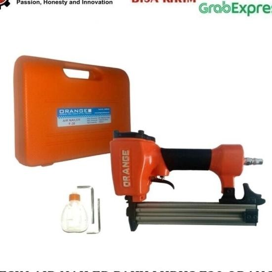 Mesin Air Nailer Gun Staples Angin Paku F30 Stapler Orange