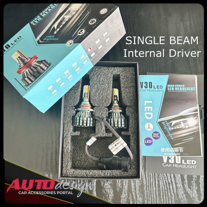 LAMPU LED MOBIL V30 - 70 WATT H1 H3 H4 H7 H8 H11 H16 HB3 HB4 HIR2 9012